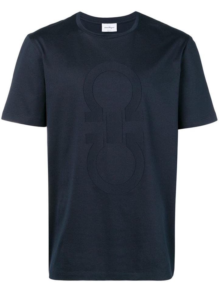 Salvatore Ferragamo Crew Neck T-shirt - Blue