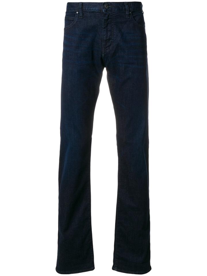 Emporio Armani Mid-rise Booctcut Jeans - Blue