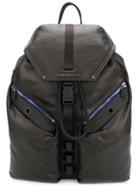 Emporio Armani Multi-pocket Backpack - Black