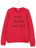 Little Marc Jacobs Logo Print Sweatshirt - Red