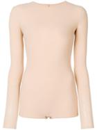 Maison Margiela Crew Neck Bodysuit - Neutrals