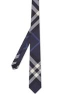 Burberry Classic Cut Check Silk Tie - Blue