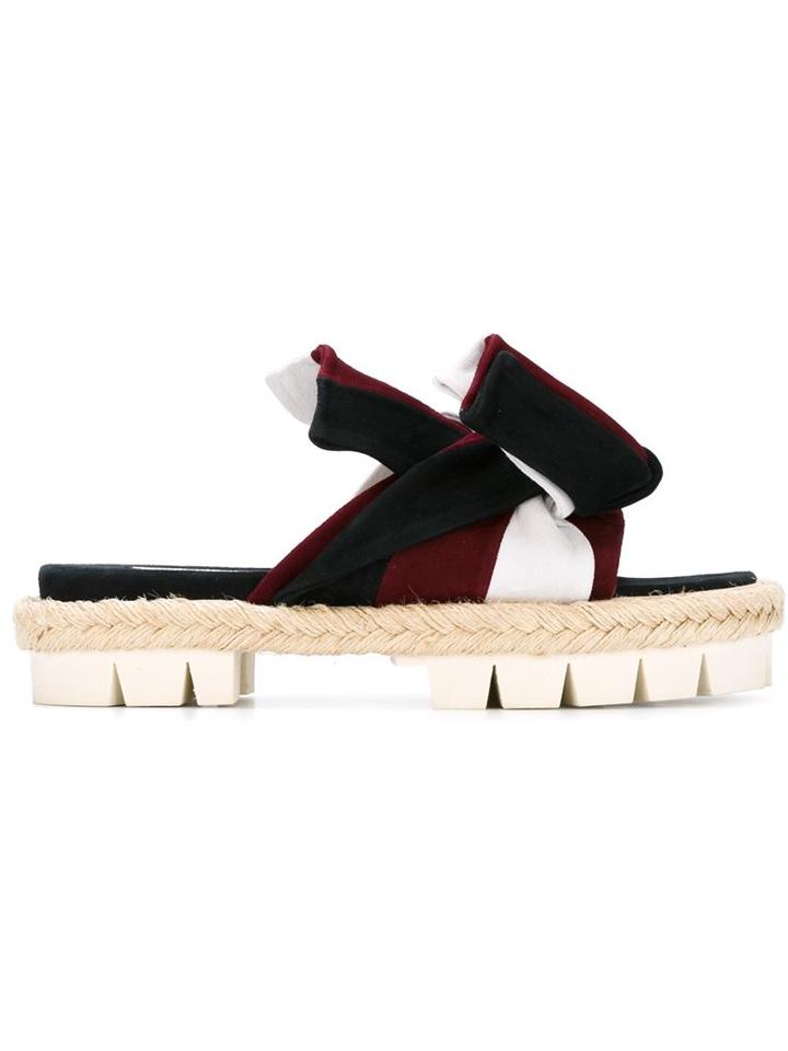 No21 Striped Knot Detail Sandals