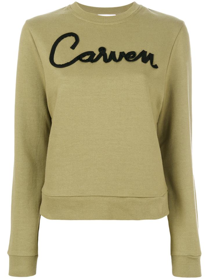 Carven Printed Sweatshirt - Green
