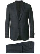 Claudio Tonello Grid Stitched Two Piece Suit - Blue