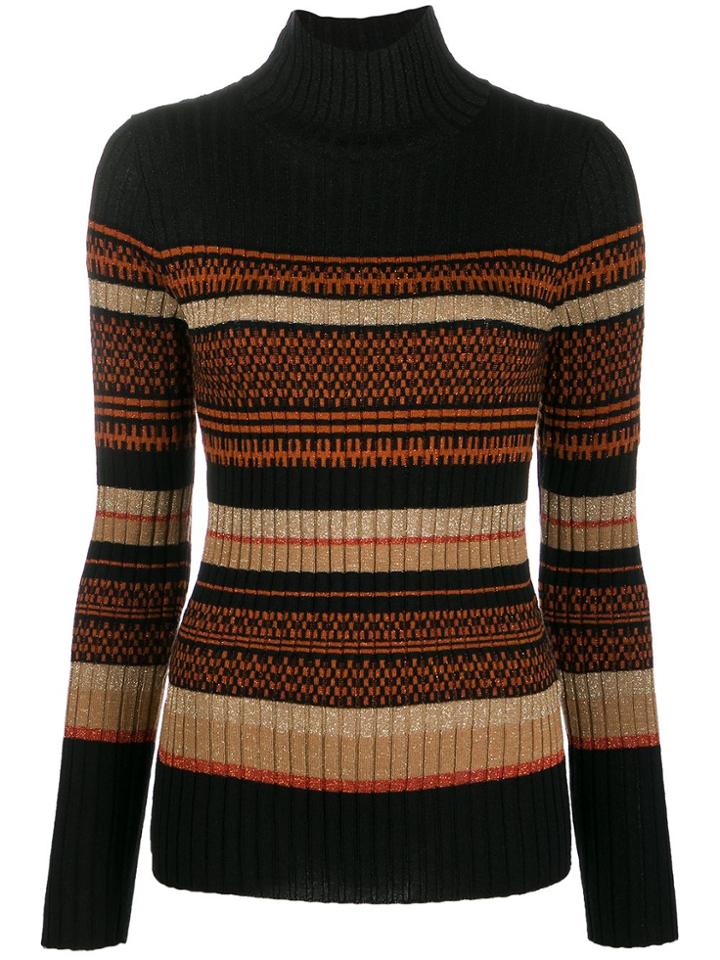 Liu Jo Ribbed Slim-fit Jumper - Black