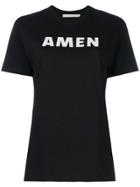 Amen Logo Print T-shirt - Black