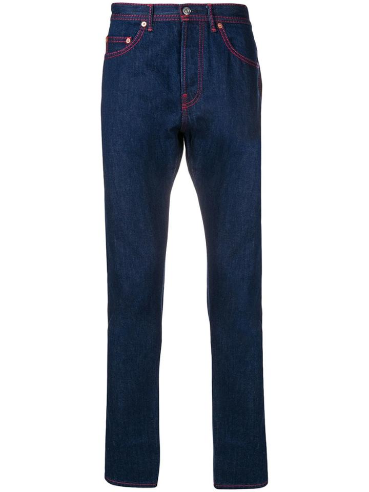 Valentino Vltn Straight-leg Jeans - Blue