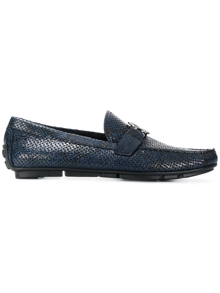 Roberto Cavalli Woven Loafers - Blue
