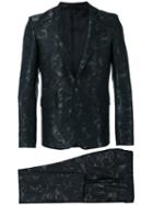 Les Hommes - Jacquard Suit - Men - Cotton/polyester/acetate - 48, Black, Cotton/polyester/acetate