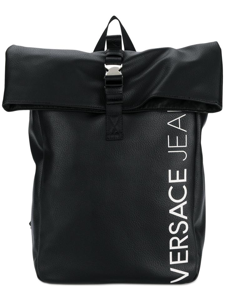 Versace Jeans Foldover Backpack - Black