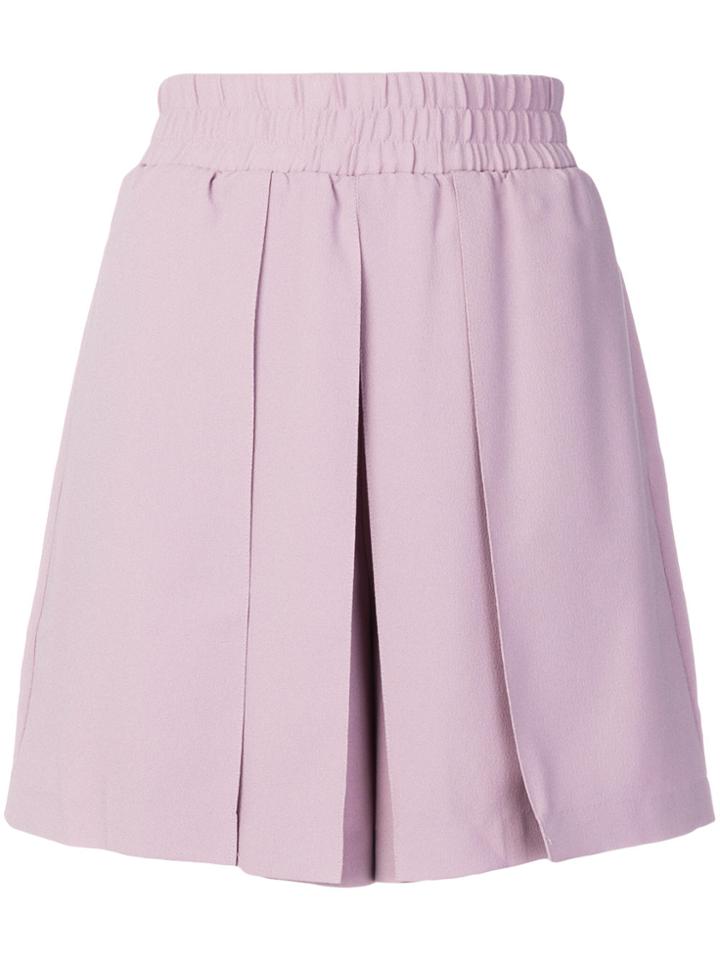 Emporio Armani Pleated Mini Skirt - Pink & Purple