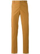 Etro Classic Chinos, Men's, Size: 56, Yellow/orange, Cotton/spandex/elastane