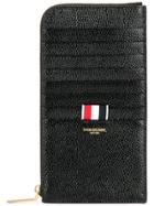 Thom Browne Logo Patched Long Wallet - Black