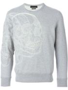 Alexander Mcqueen Digital Skull Print Sweatshirt