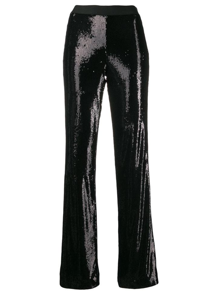 P.a.r.o.s.h. High Waisted Embellished Trousers - Black