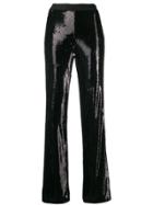P.a.r.o.s.h. High Waisted Embellished Trousers - Black