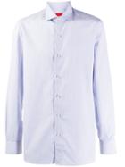 Isaia Micro-check Shirt - White