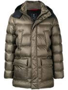 Fay Hooded Puffer Jacket - Green