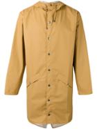 Rains Hooded Zip Up Jacket, Men's, Size: Xl, Nude/neutrals, Polyurethane/polyester