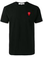 Comme Des Garçons Play Heart Logo Patch T-shirt, Men's, Size: Medium, Black, Cotton
