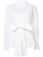 Cinq A Sept - Belted Shirt - Women - Cotton - Xs, White, Cotton