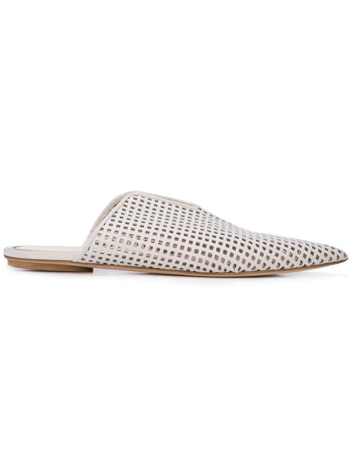 Tibi Casey Slides - Neutrals
