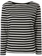 Margaret Howell Striped Longsleeved T-shirt - Black