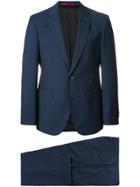Hugo Hugo Boss Micro-houndstooth Print Suit - Blue