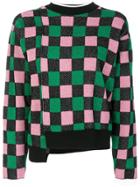Marni Checked Cropped Jumper - Multicolour