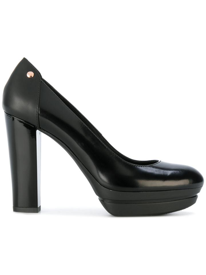 Hogan Platform Court Shoes - Black