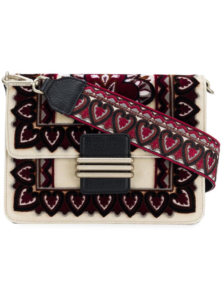 Etro Rainbow Embroidered Shoulder Bag - Multicolour