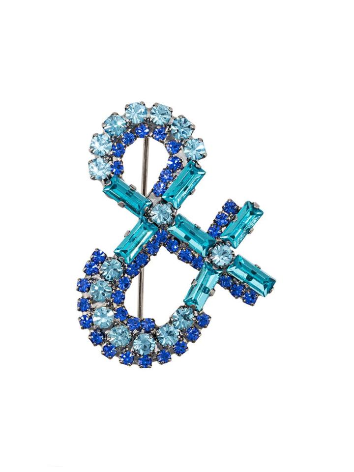 Ermanno Scervino Embellished & Brooch - Silver