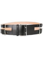 Alexander Mcqueen Multi Buckle Belt, Women's, Size: 90, Black, Leather