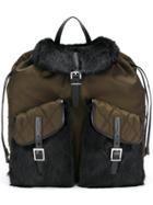Prada Drawstring Backpack - Green