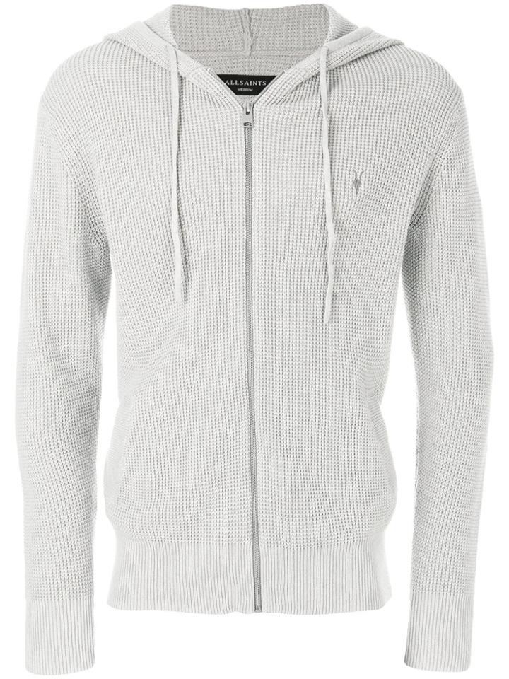 All Saints Tria Zip Up Hoodie - Grey