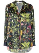 Oscar De La Renta Botanical Print Shirt - Blue