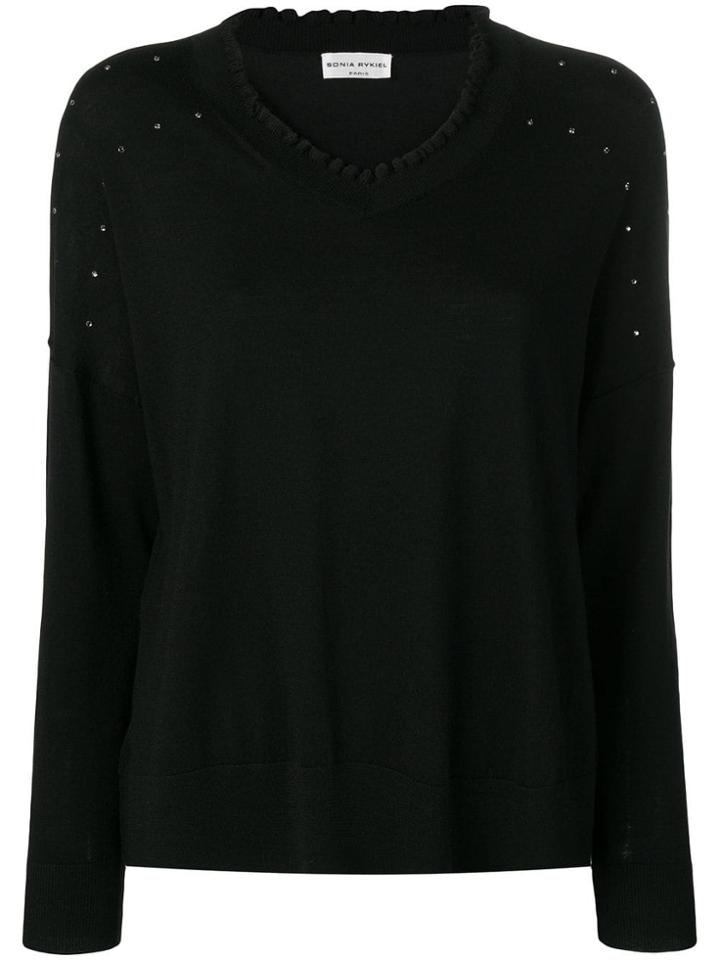 Sonia Rykiel Embellished Jumper - Black