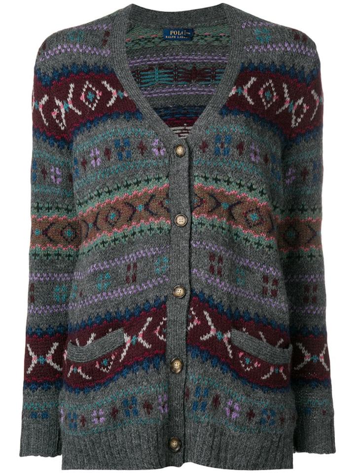 Polo Ralph Lauren Fair Isle Cardigan - Grey