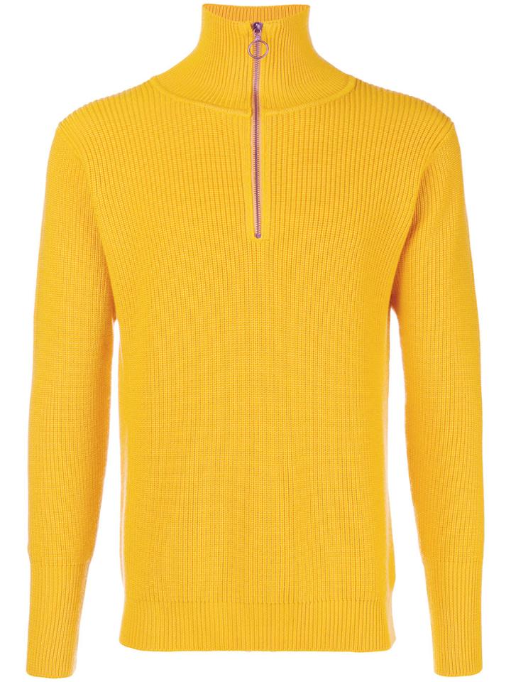 Barena Zipped Jumper - Yellow & Orange