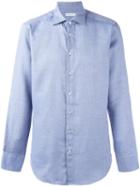 Etro Button Down Shirt, Men's, Size: 38, Blue, Cotton