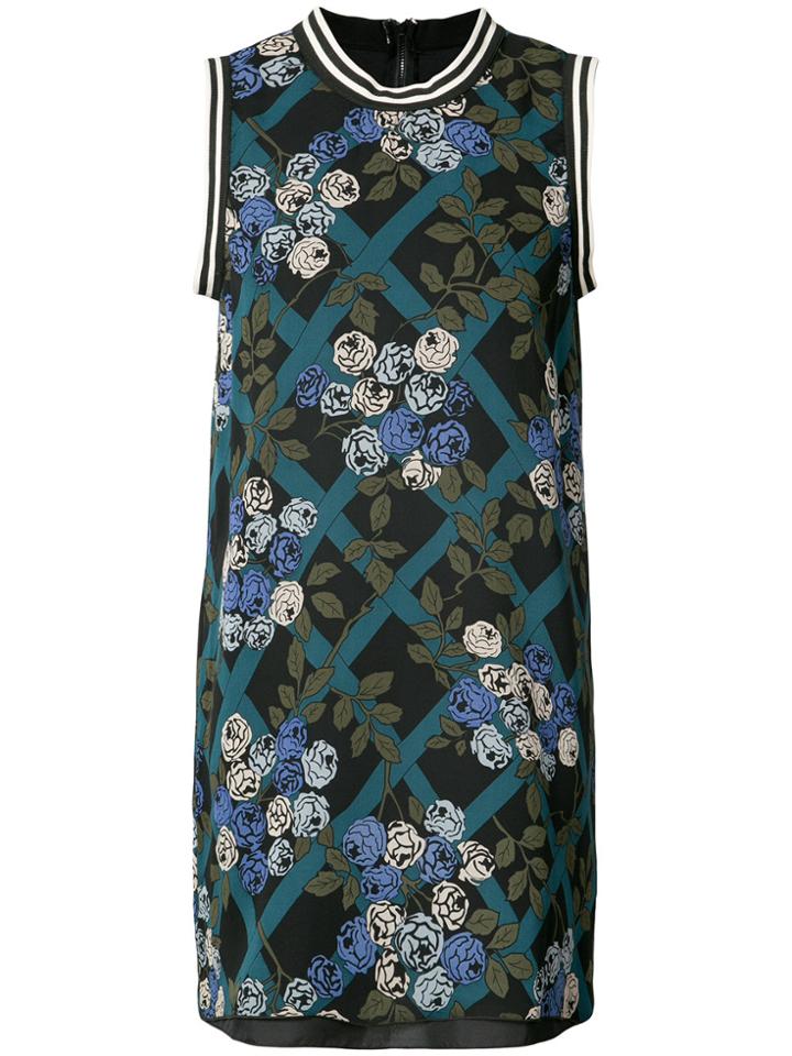 Anna Sui Rose Print Dresss - Black