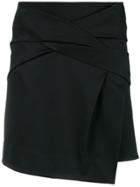 Helmut Lang Draped Knot Skirt - Black