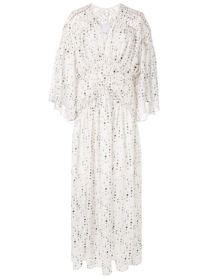 Acler Eclipse Print Maxi Dress - White