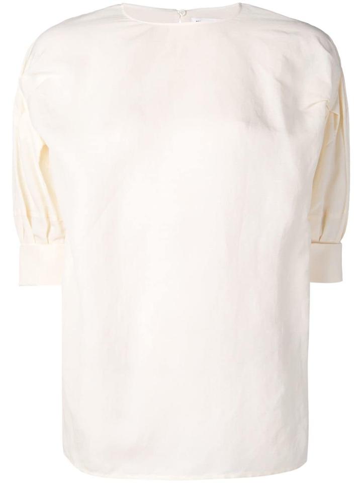 Jil Sander Pleated Sleeve Blouse - Neutrals