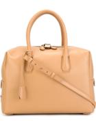 Mcm Large Milla Tote, Women's, Nude/neutrals, Leather