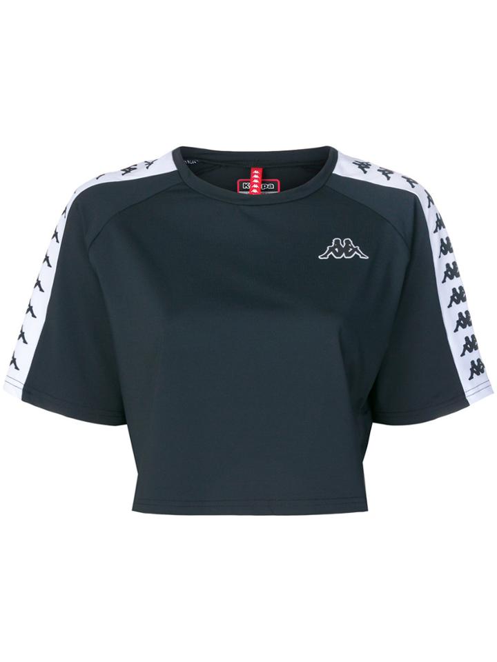 Kappa Cropped Logo T-shirt - Black