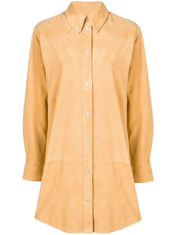 Isabel Marant Étoile Oversized Shirt Coat - Yellow