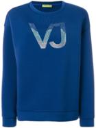 Versace Jeans Vj Printed Sweatshirt - Blue