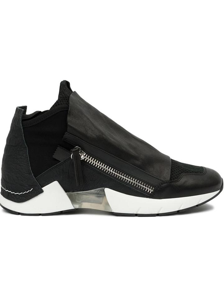 Cinzia Araia Panelled Zip Detail Sneakers